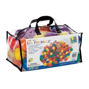 Intex 100-Piece Small Fun Balls with Bag Multicolor 49602